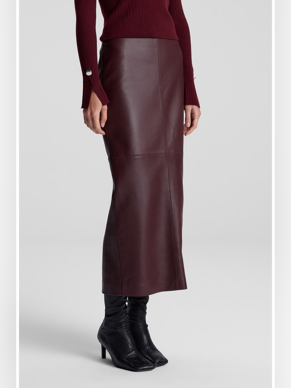 A.L.C. Marta leather skirt NWT - Picture 2 of 12